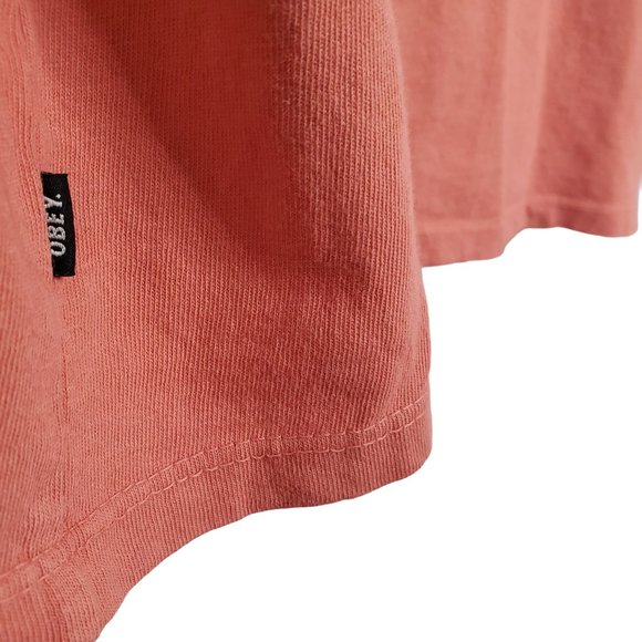 Obey Size L Shirt Tee T-Shirt Pullover Short Sleeve Graphic Logo Tag 100% Cotton - Picture 7 of 7